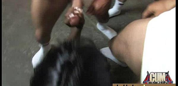  Hot Ebony Gangbang Fun Interracial 8